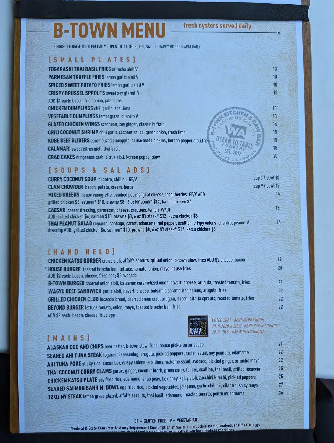 Menu 5