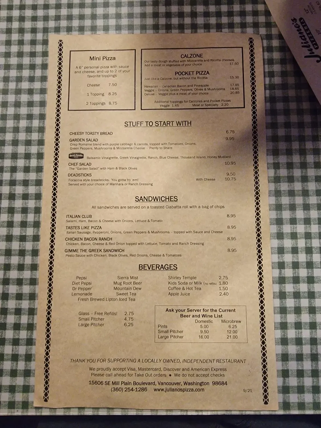 Menu 2