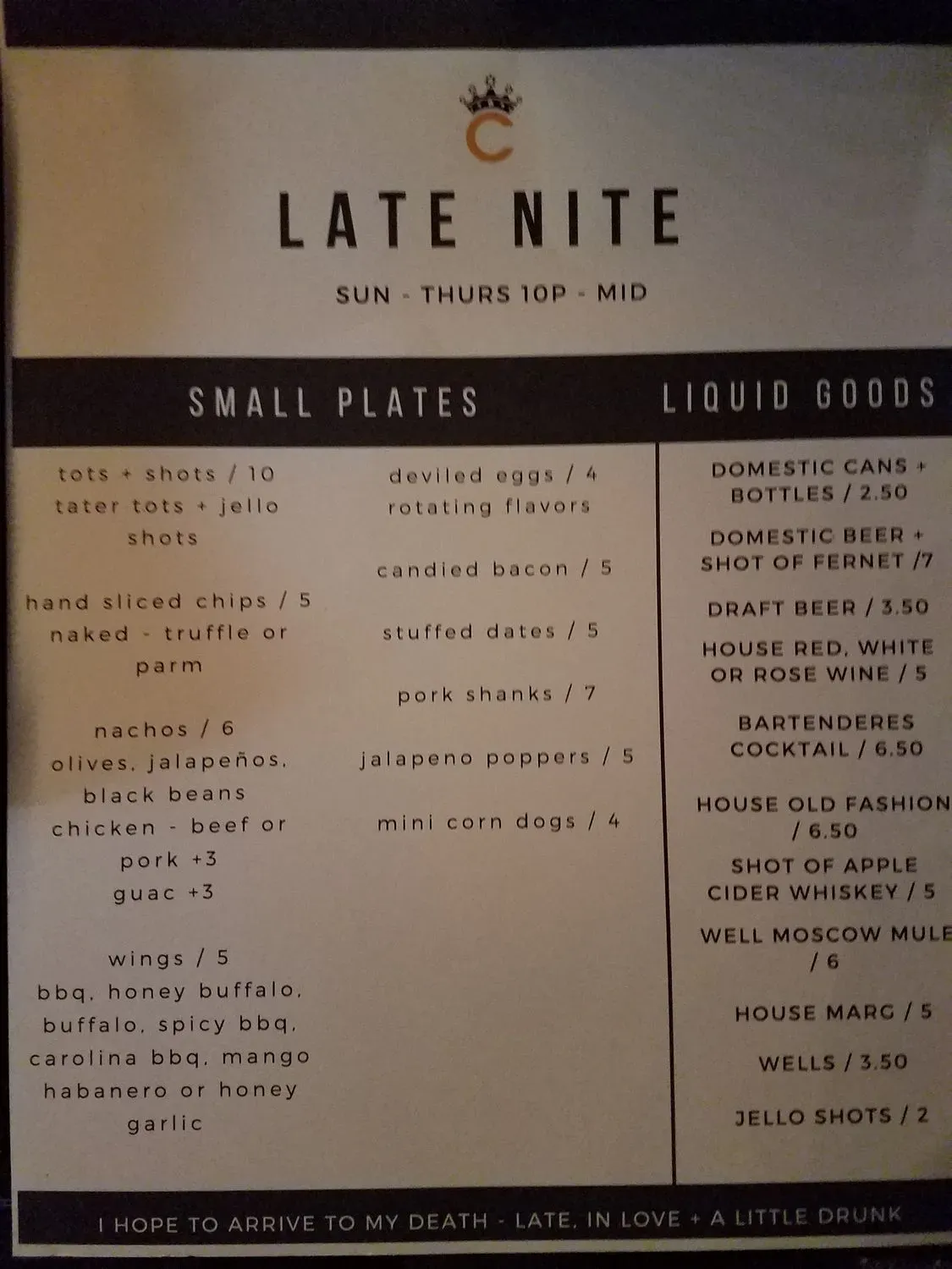 Menu 5