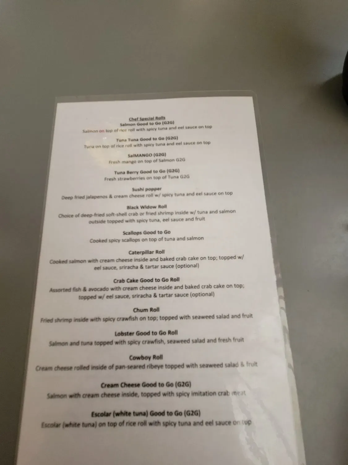 Menu 6