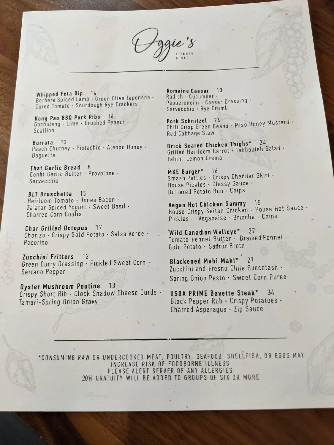 Menu 6