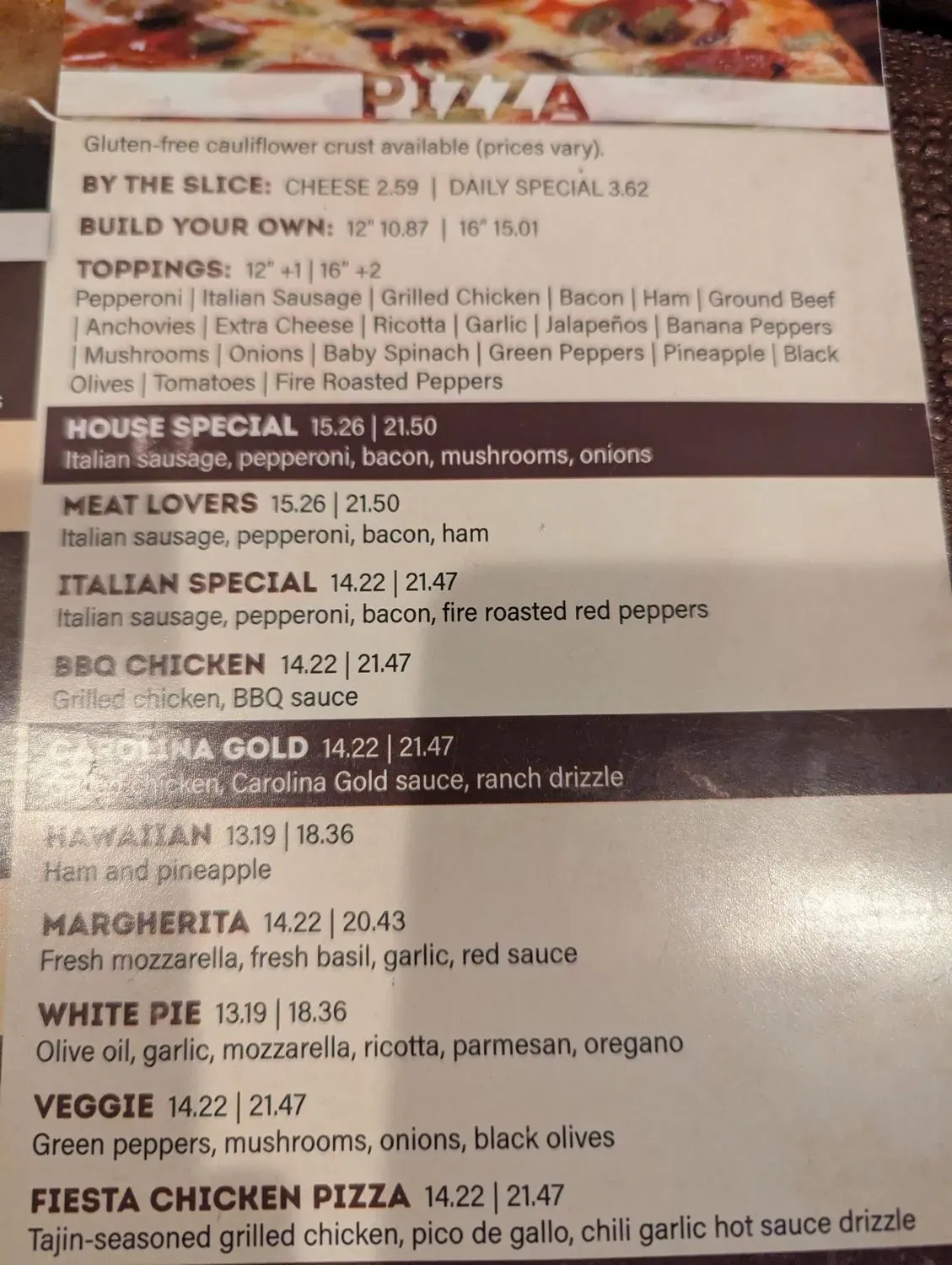 Menu 4