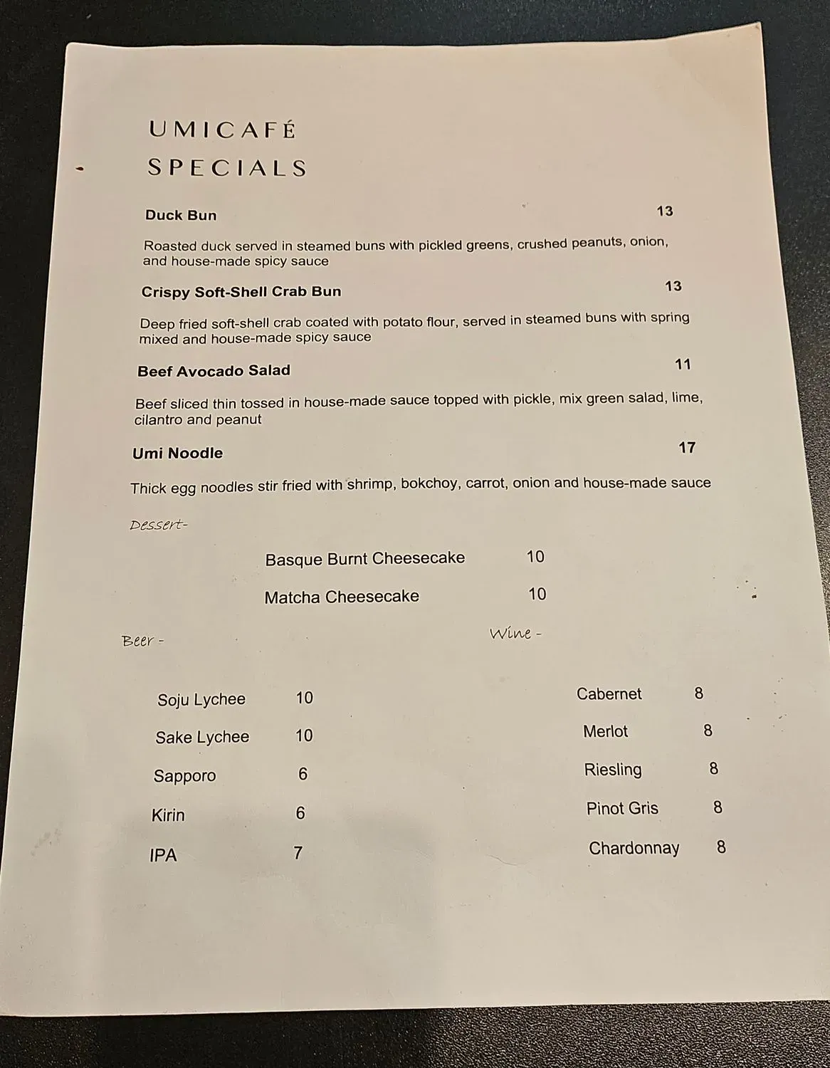 Menu 3