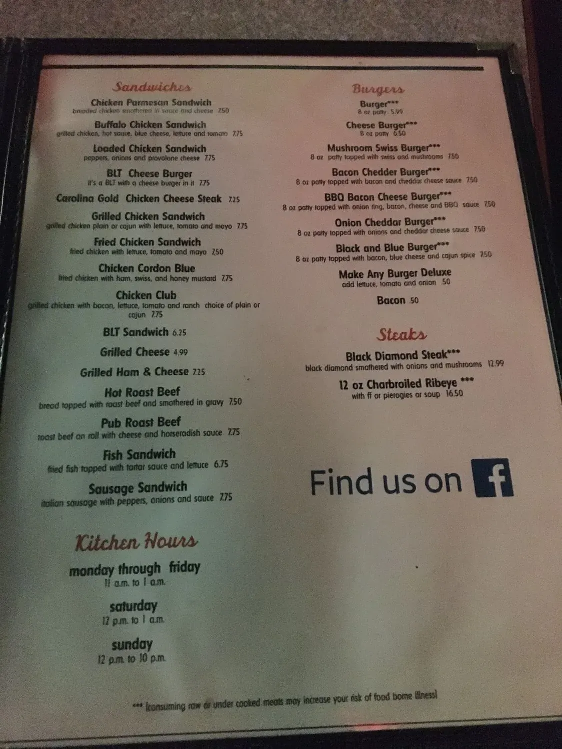 Menu 4