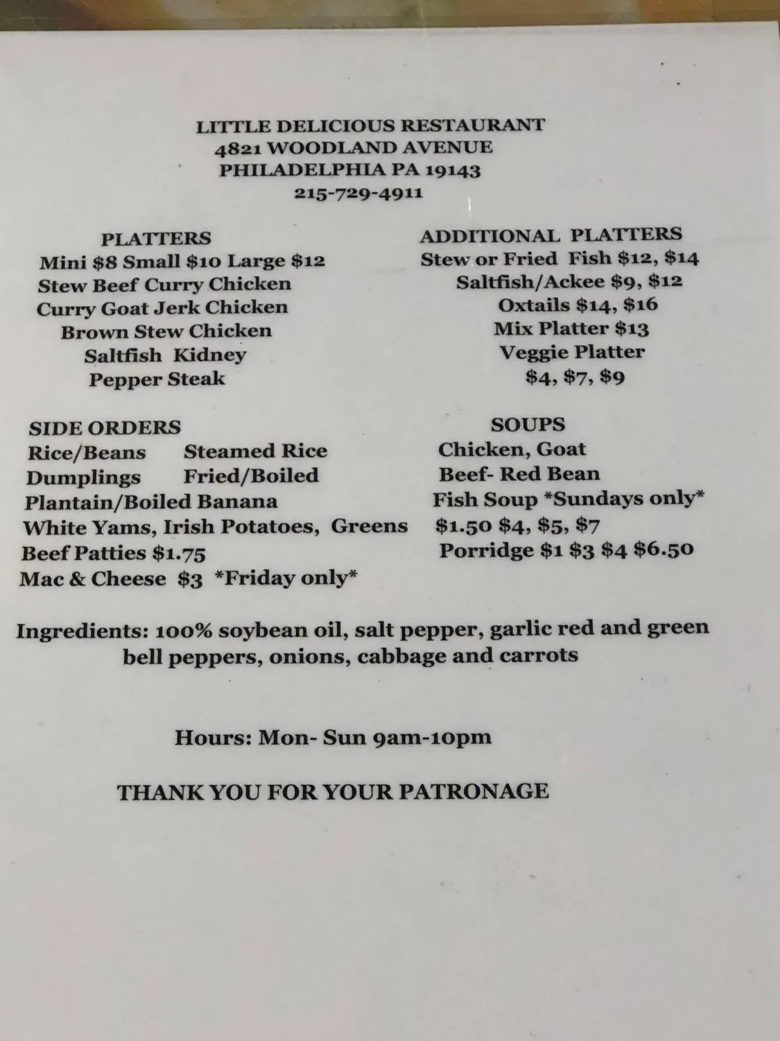 Menu 1