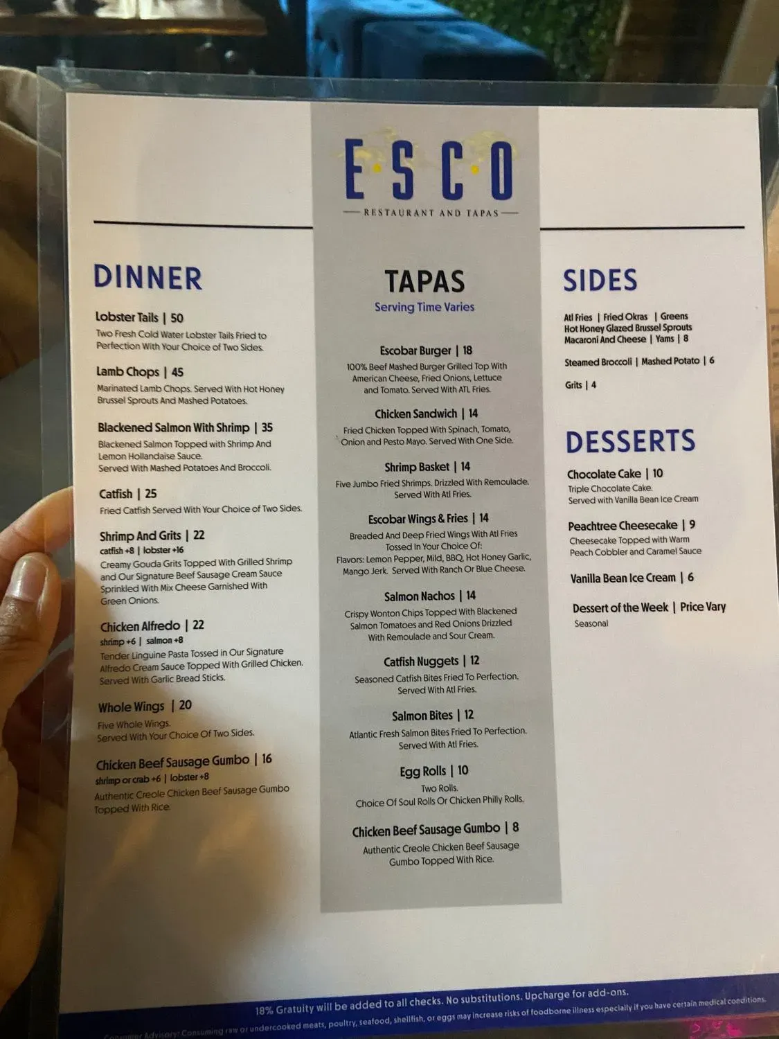 Menu 6