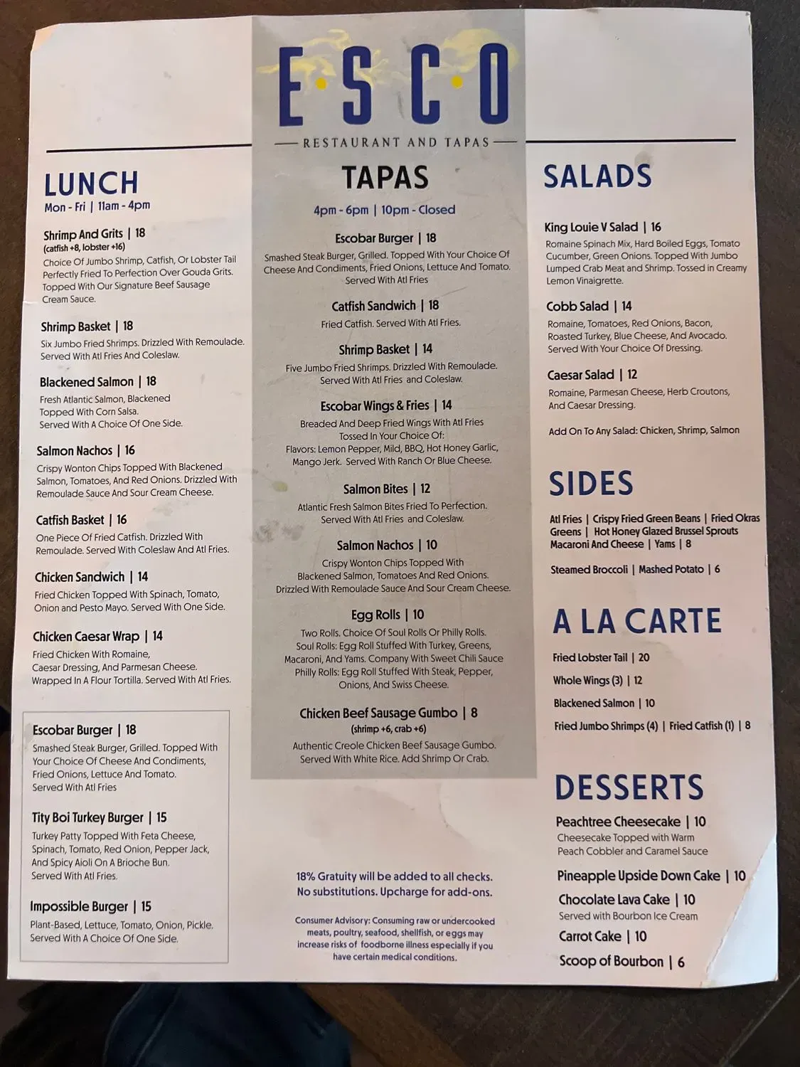 Menu 1