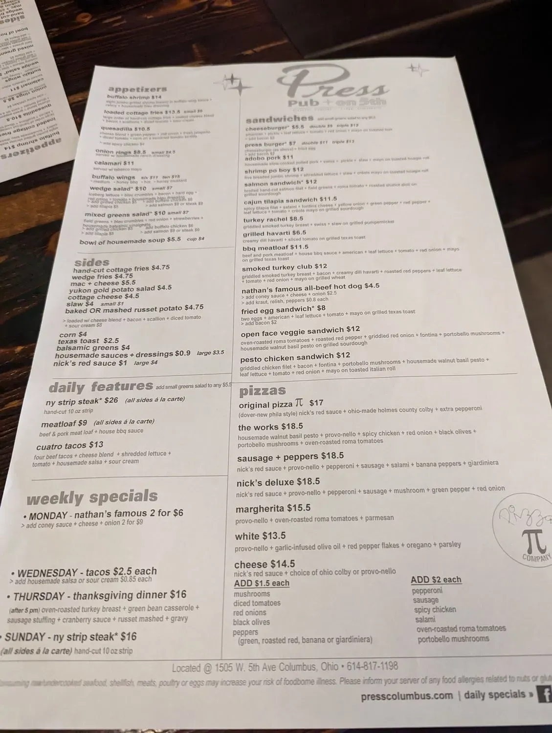 Menu 3