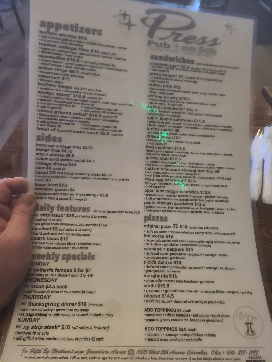 Menu 4