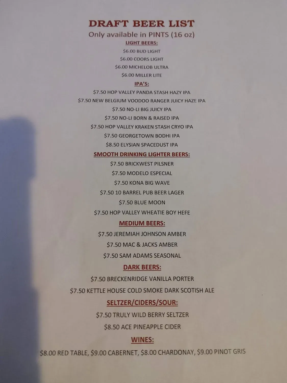 Menu 3