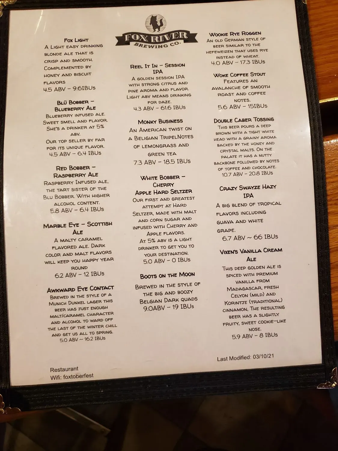 Menu 5