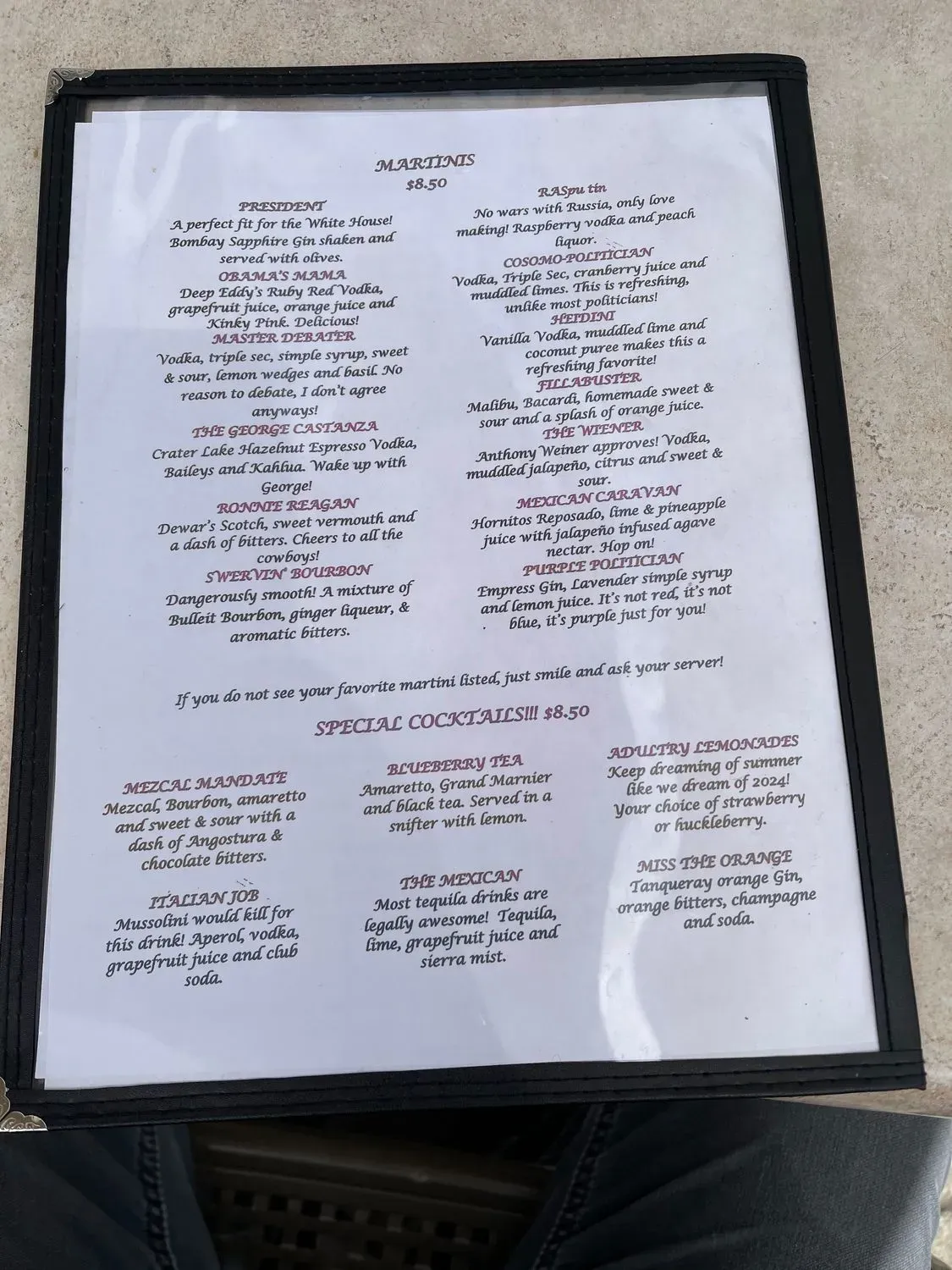 Menu 6