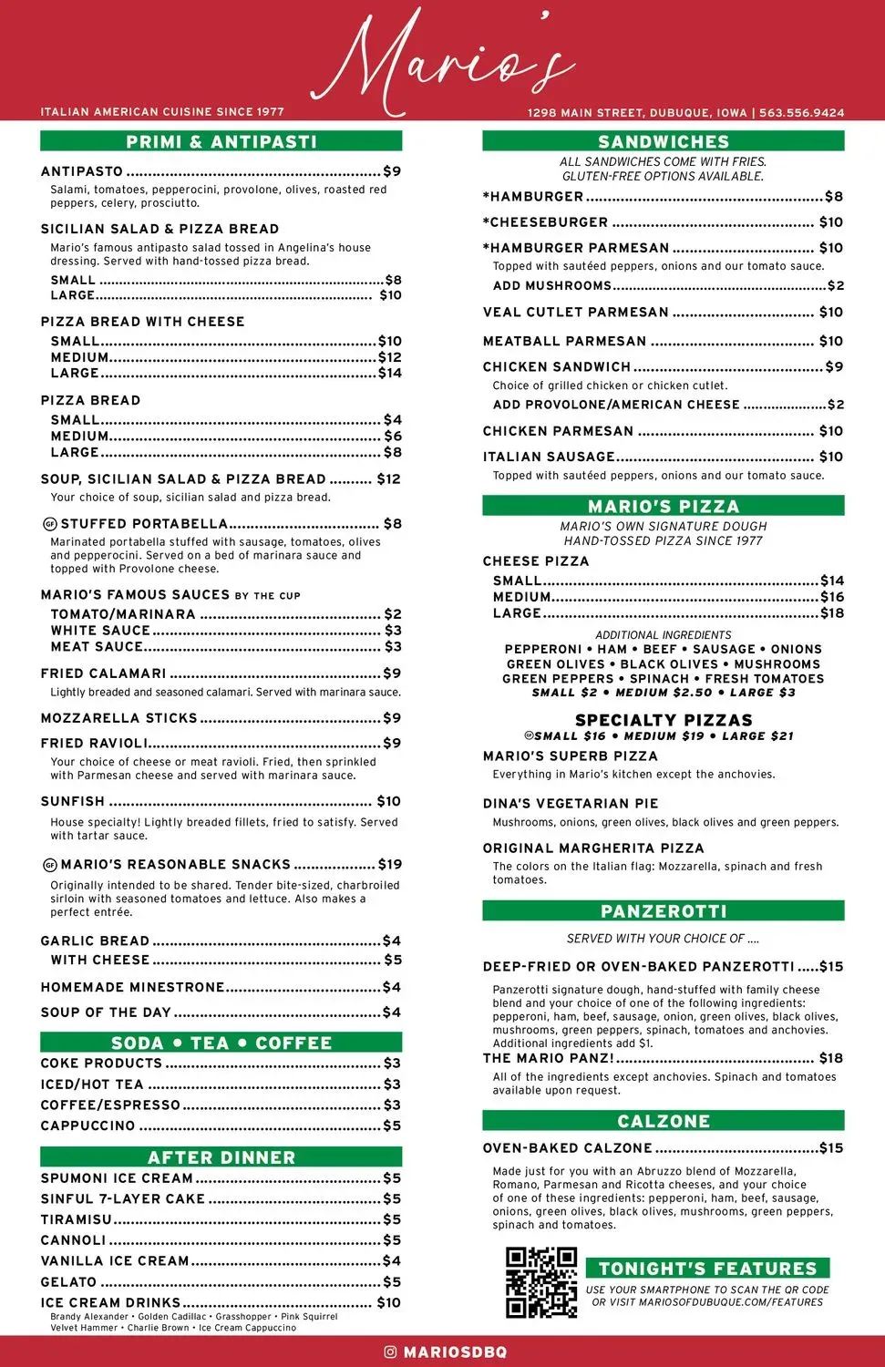 Menu 1