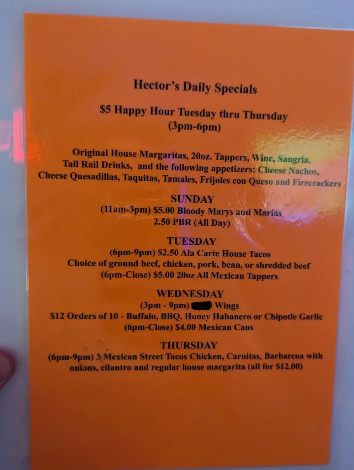 Menu 1