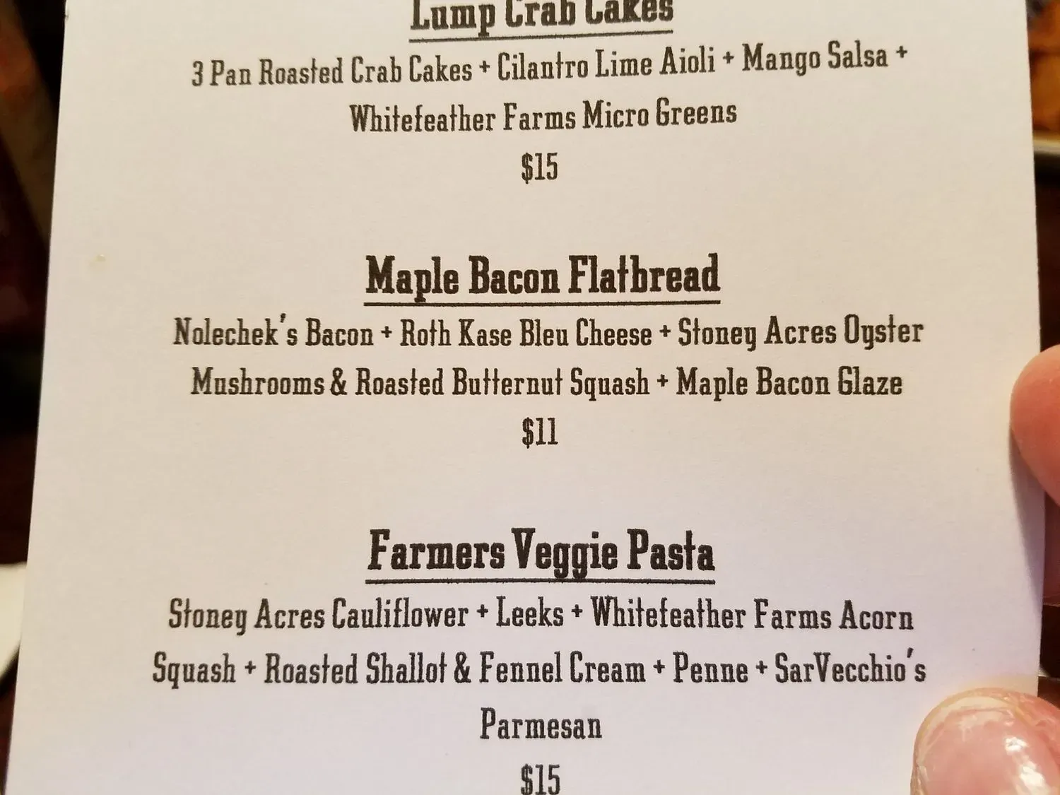 Menu 1