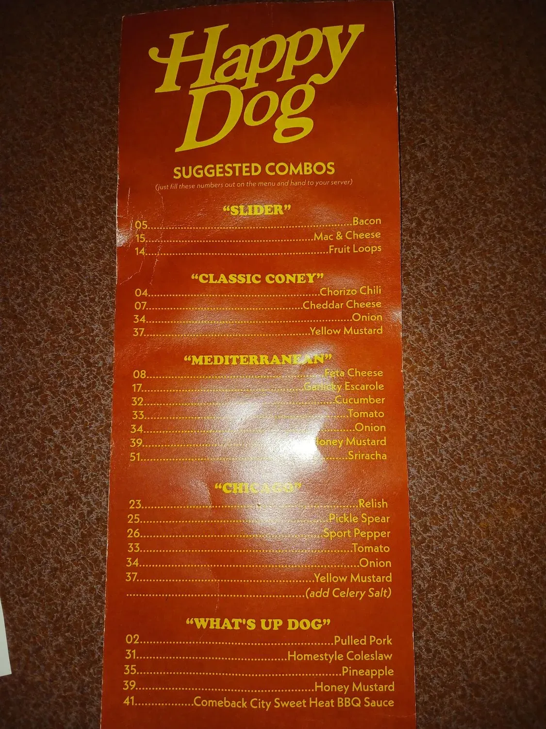 Menu 5