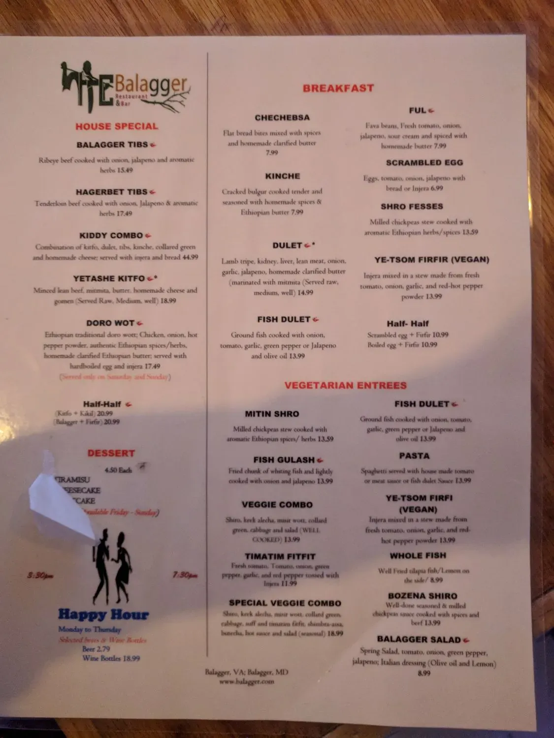 Menu 5