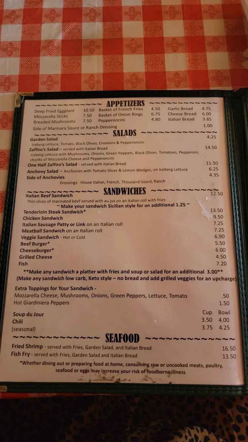 Menu 5