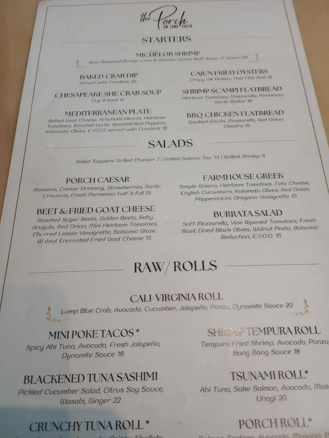 Menu 5