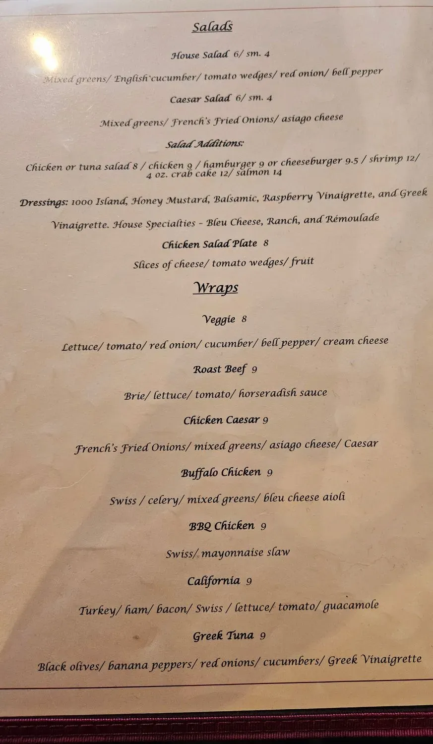 Menu 1