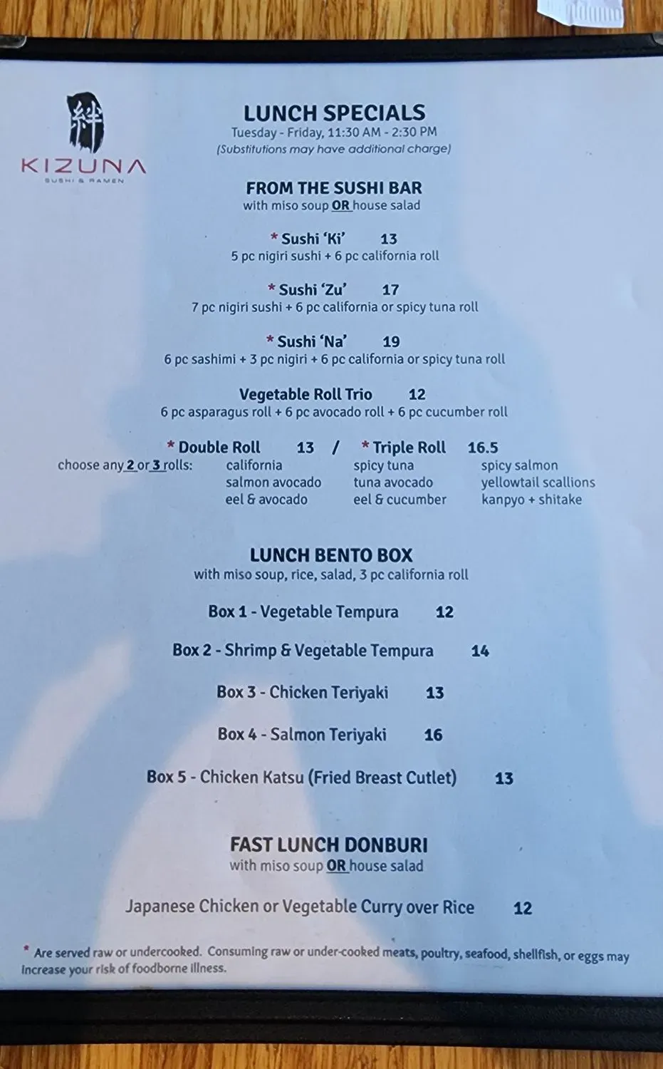 Menu 1