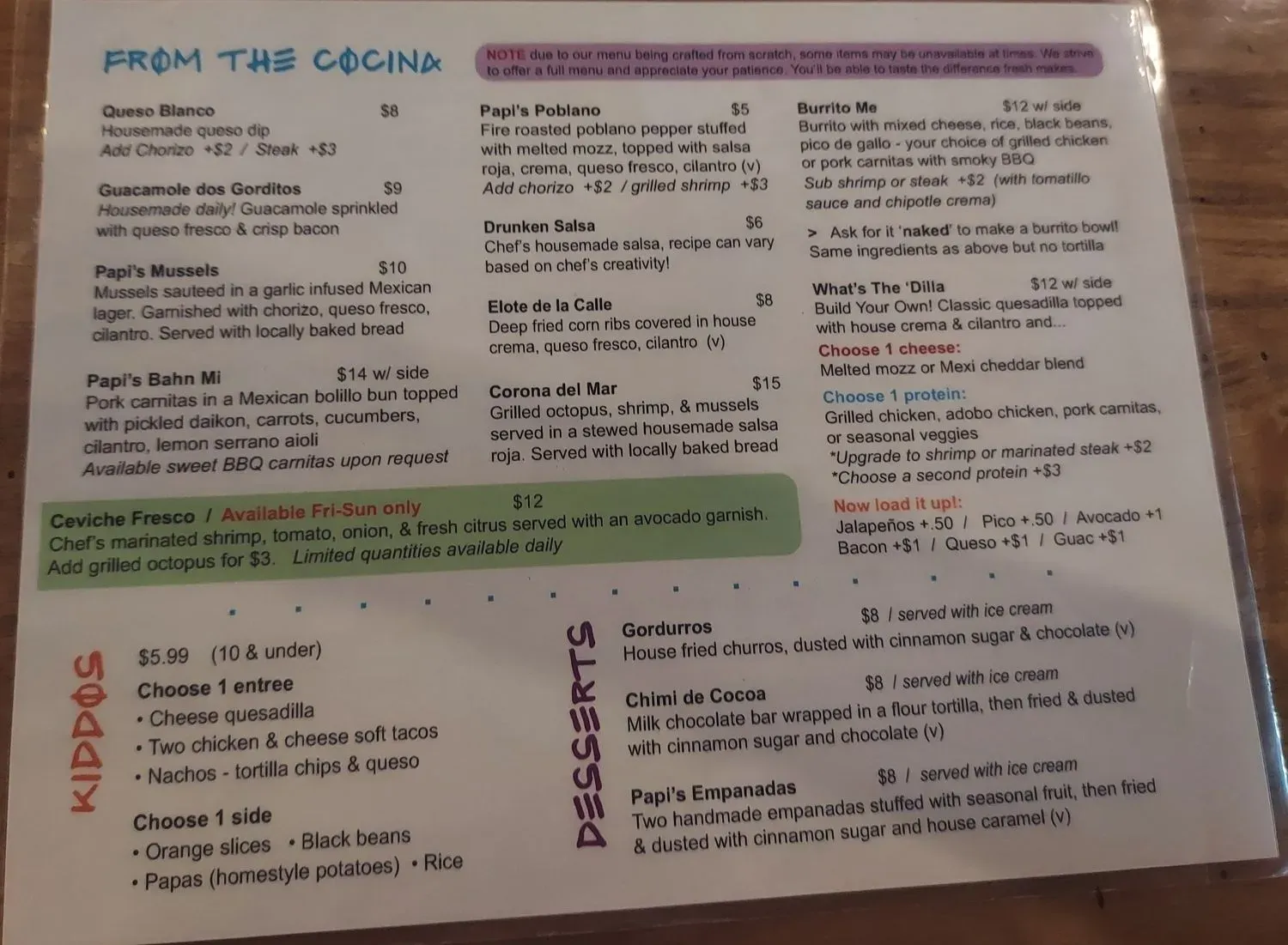 Menu 3