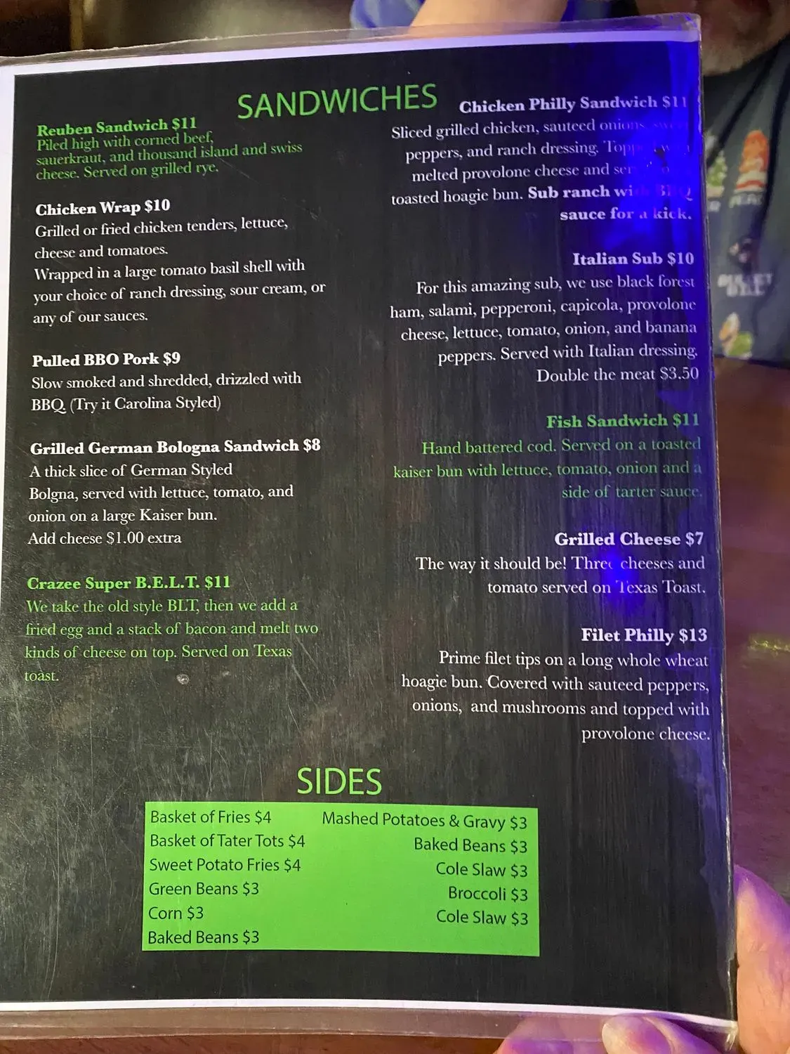 Menu 1