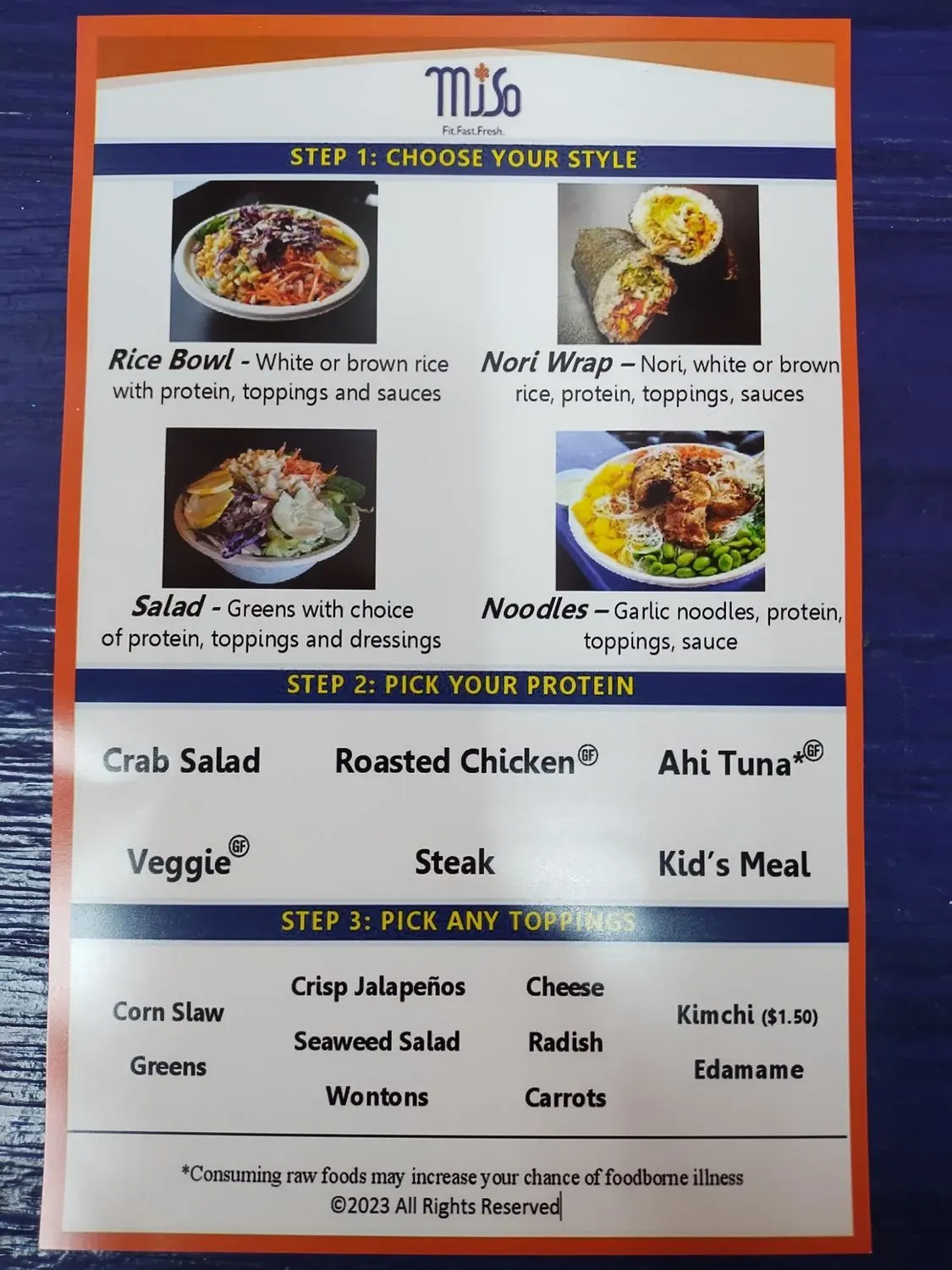 Menu 1