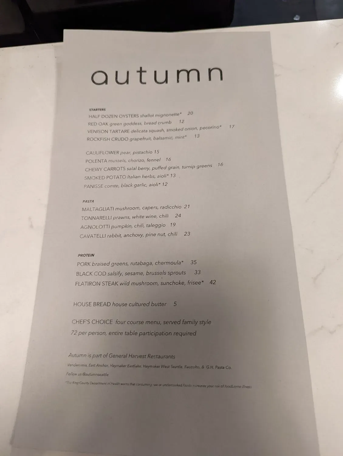 Menu 5