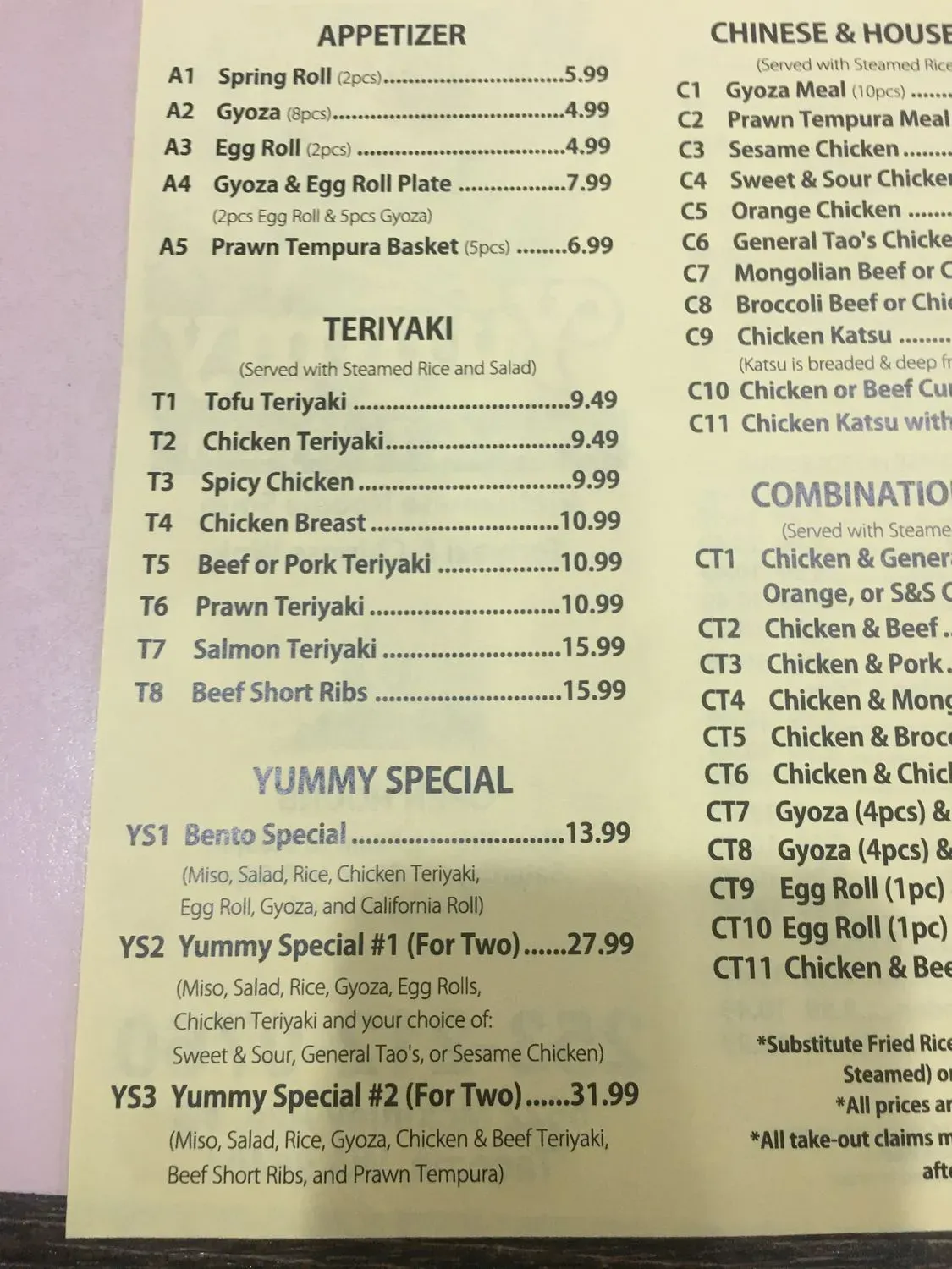 Menu 4