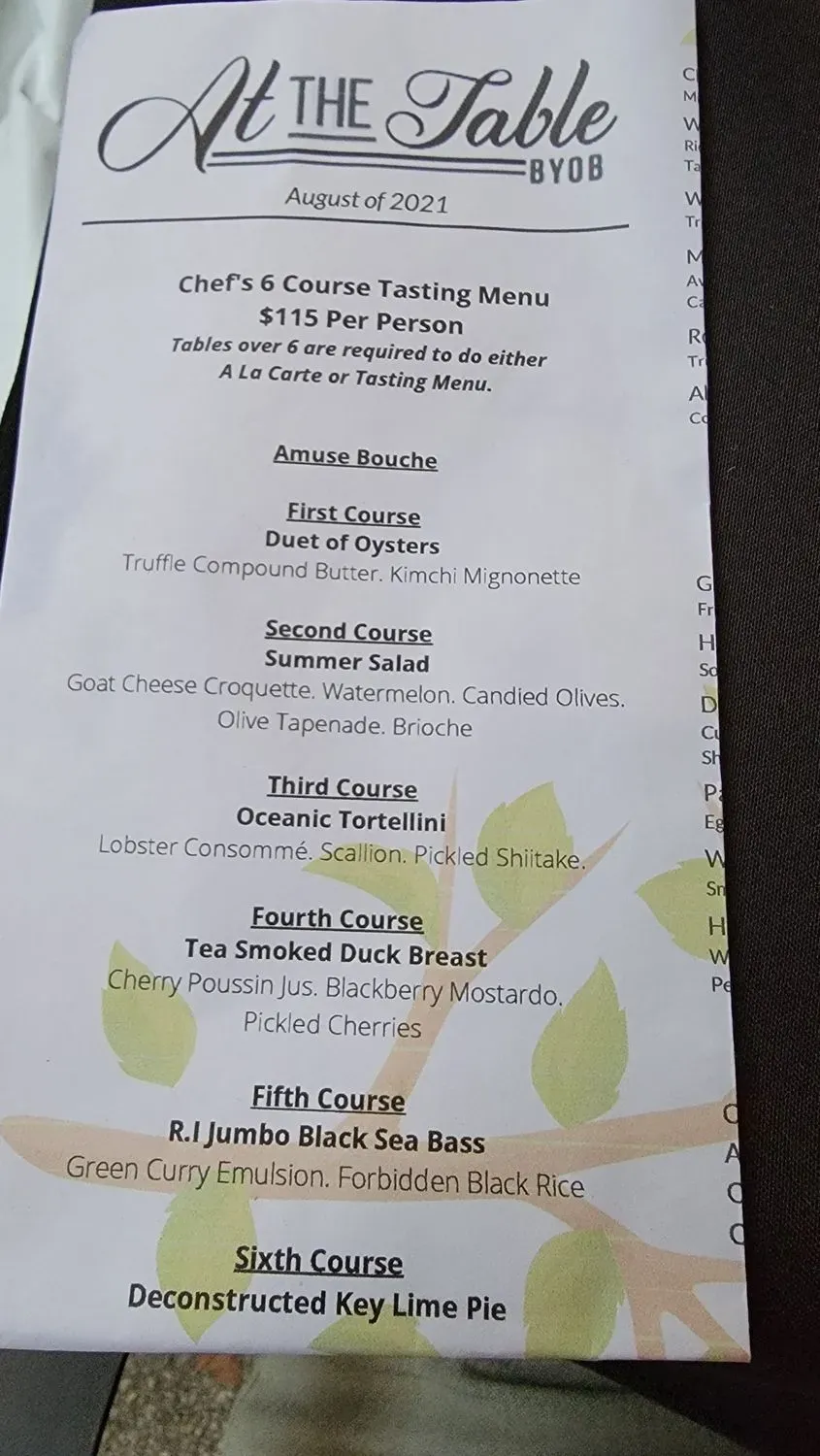 Menu 5