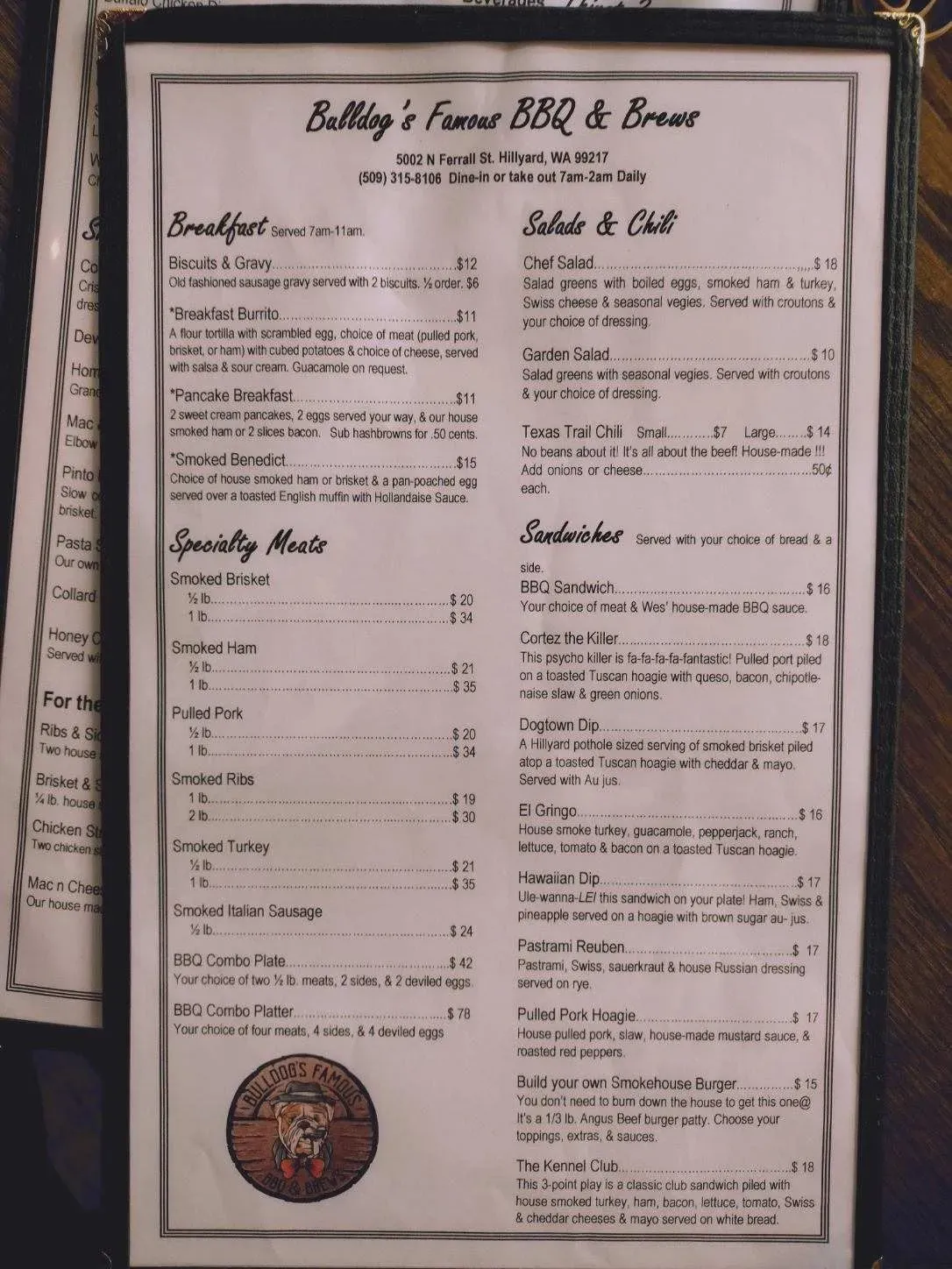 Menu 5