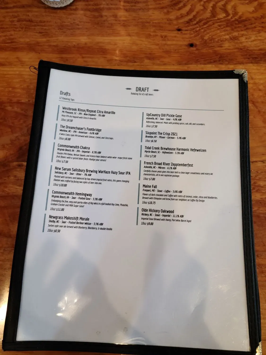 Menu 5