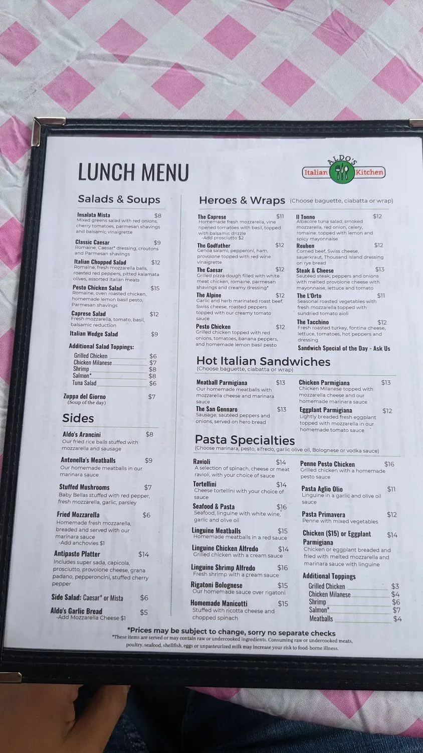 Menu 1