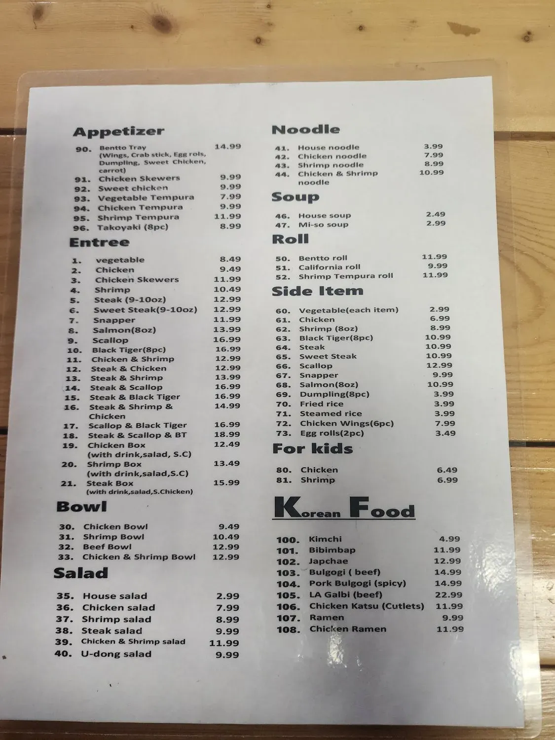 Menu 3