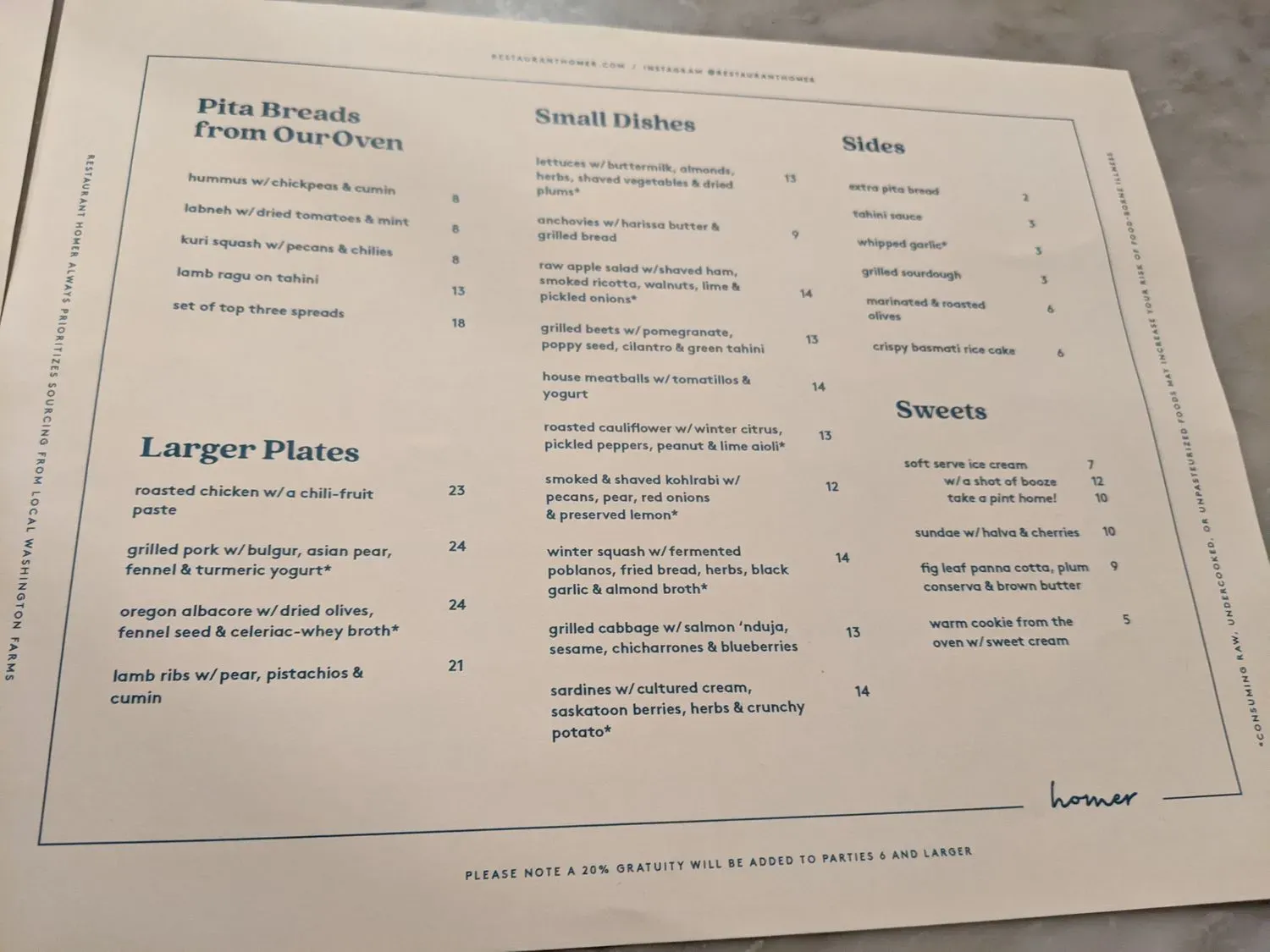 Menu 6