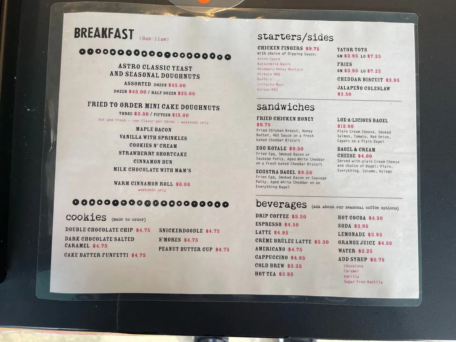 Menu 2