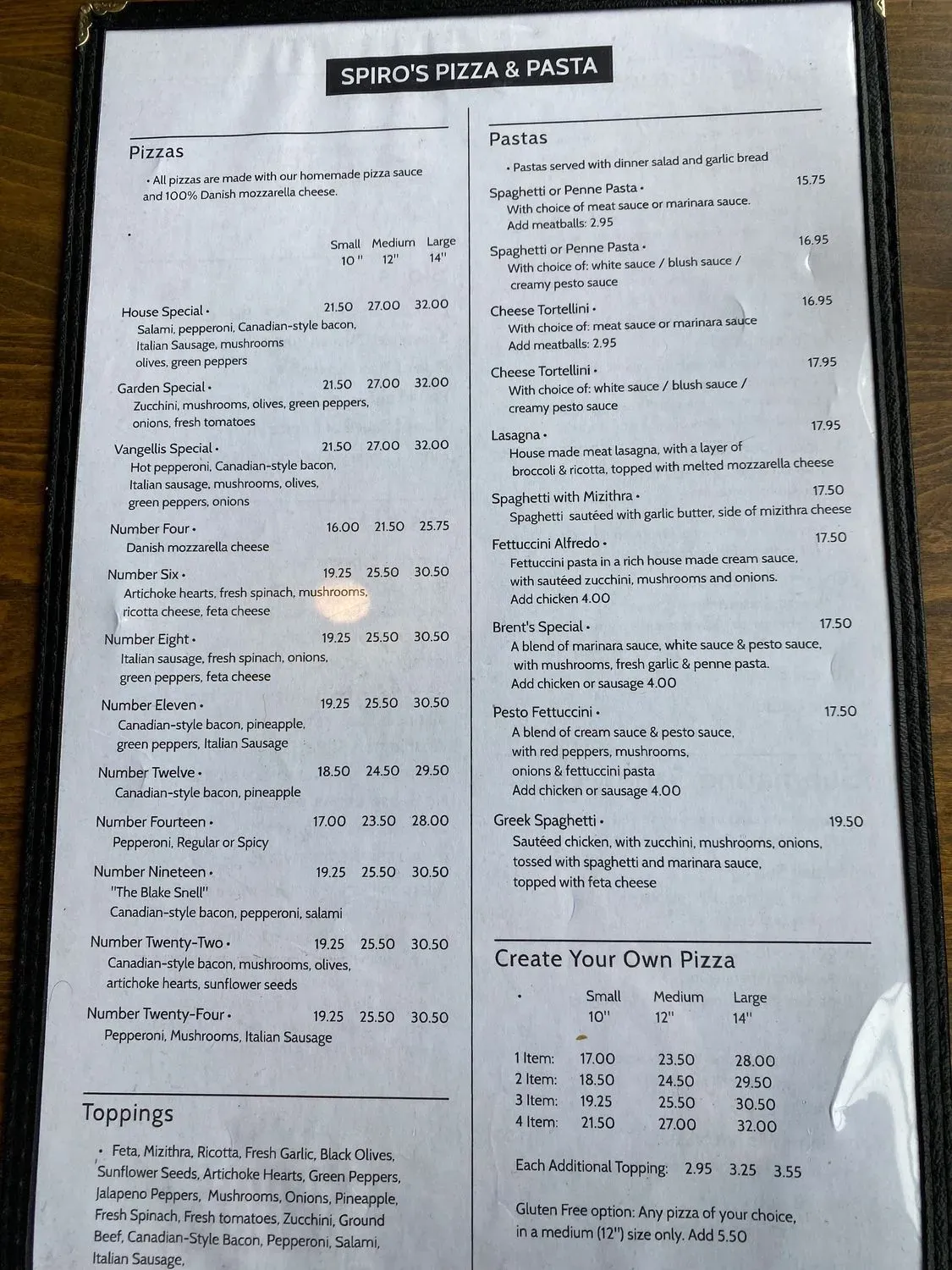 Menu 1