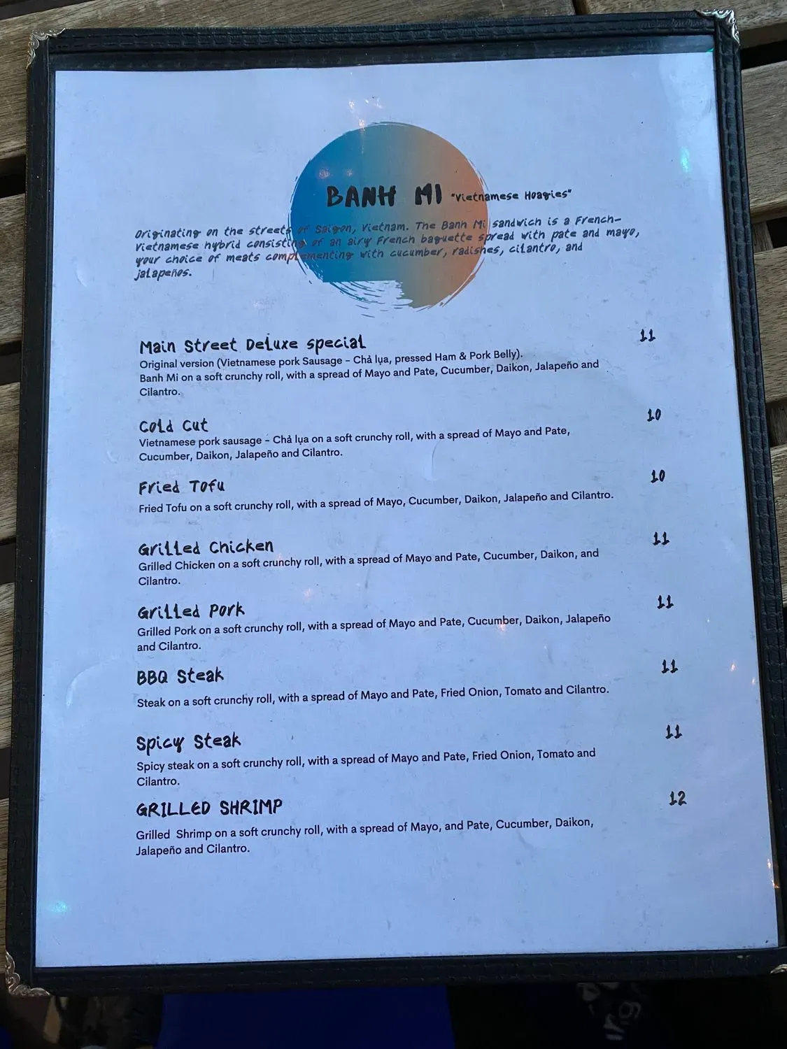 Menu 5