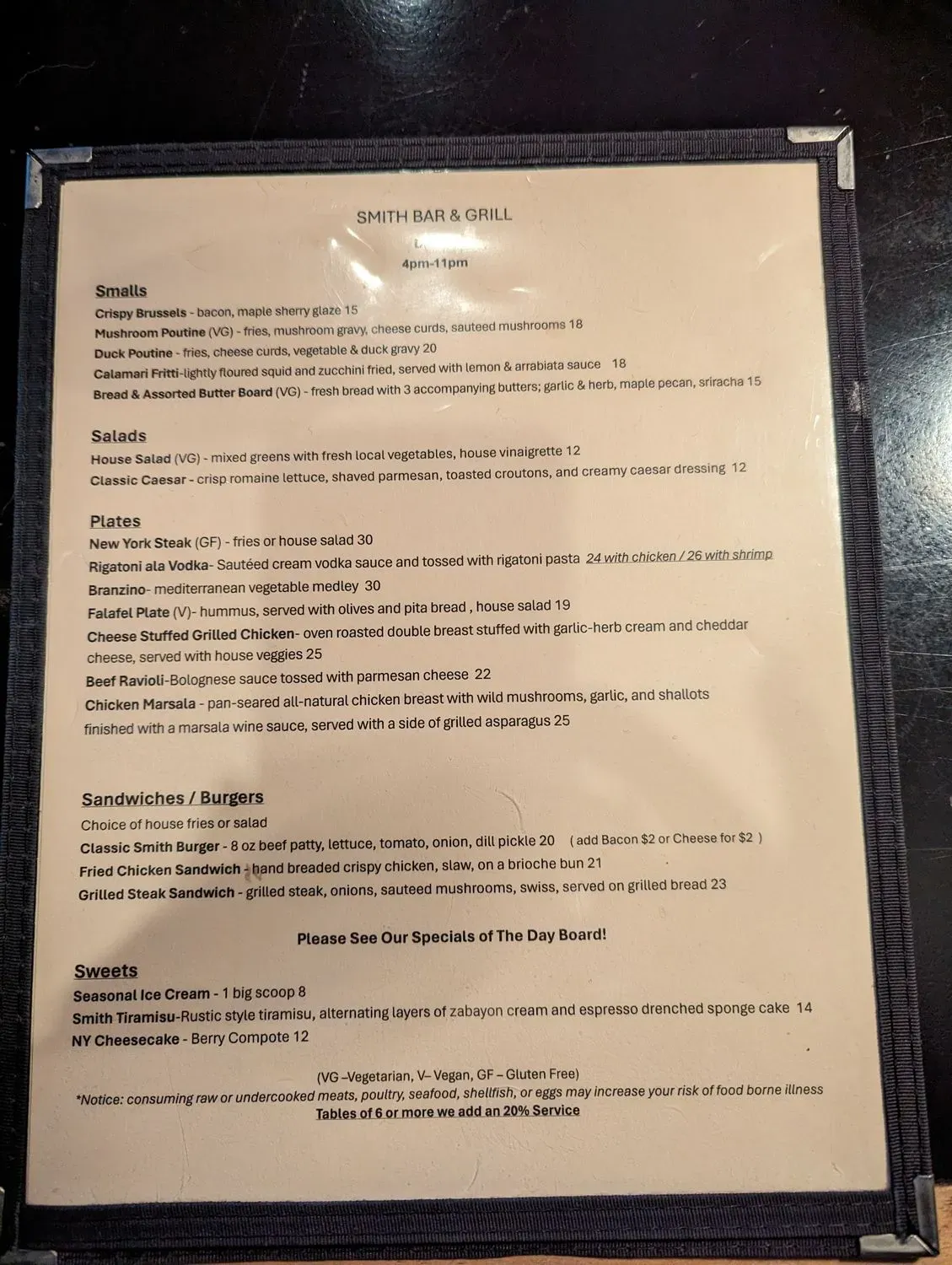 Menu 6