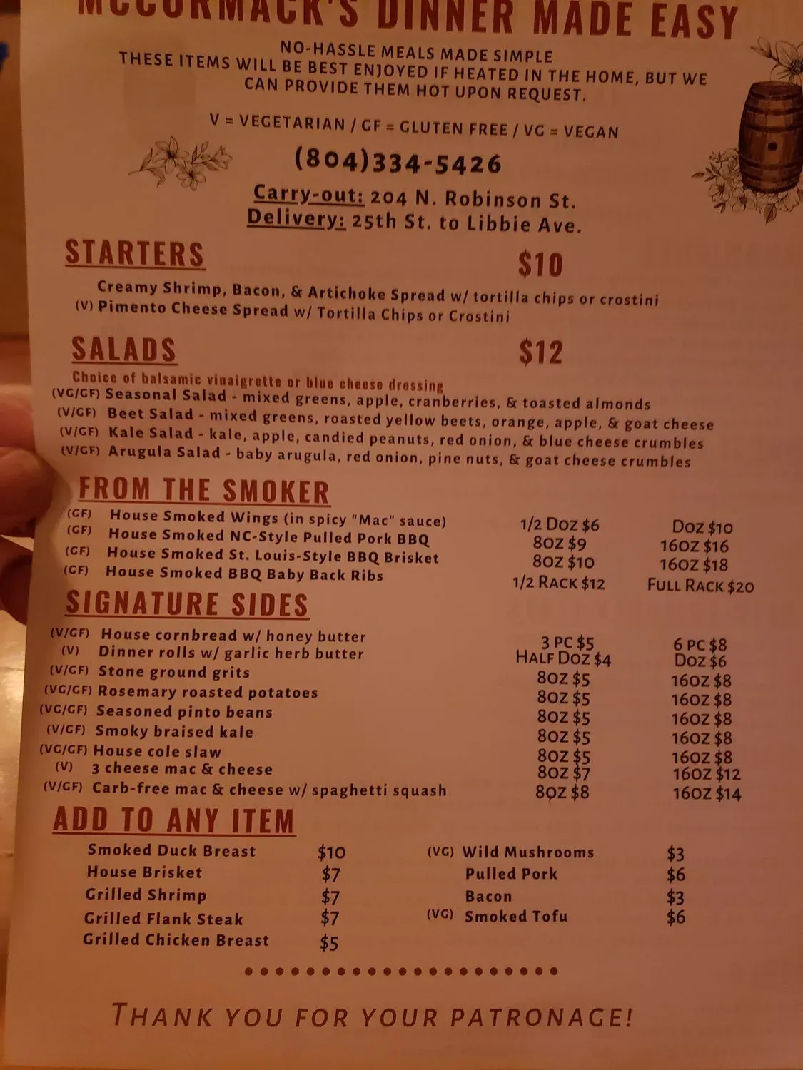 Menu 1