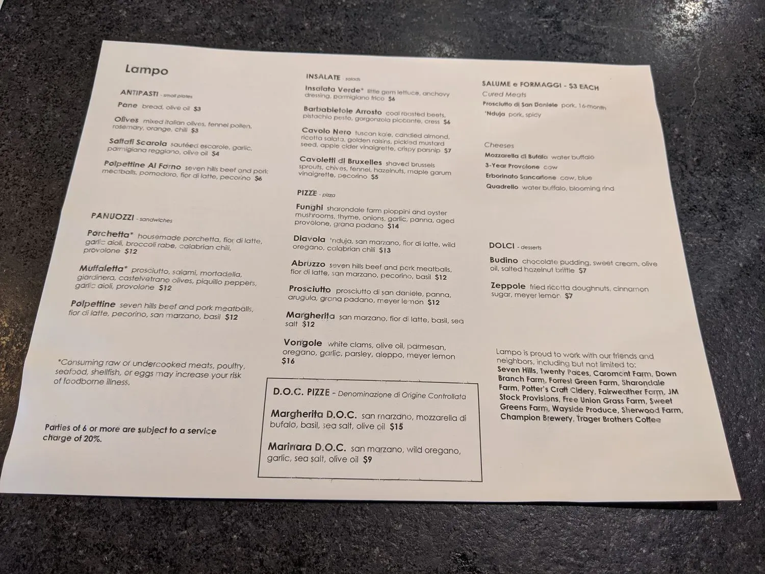 Menu 2