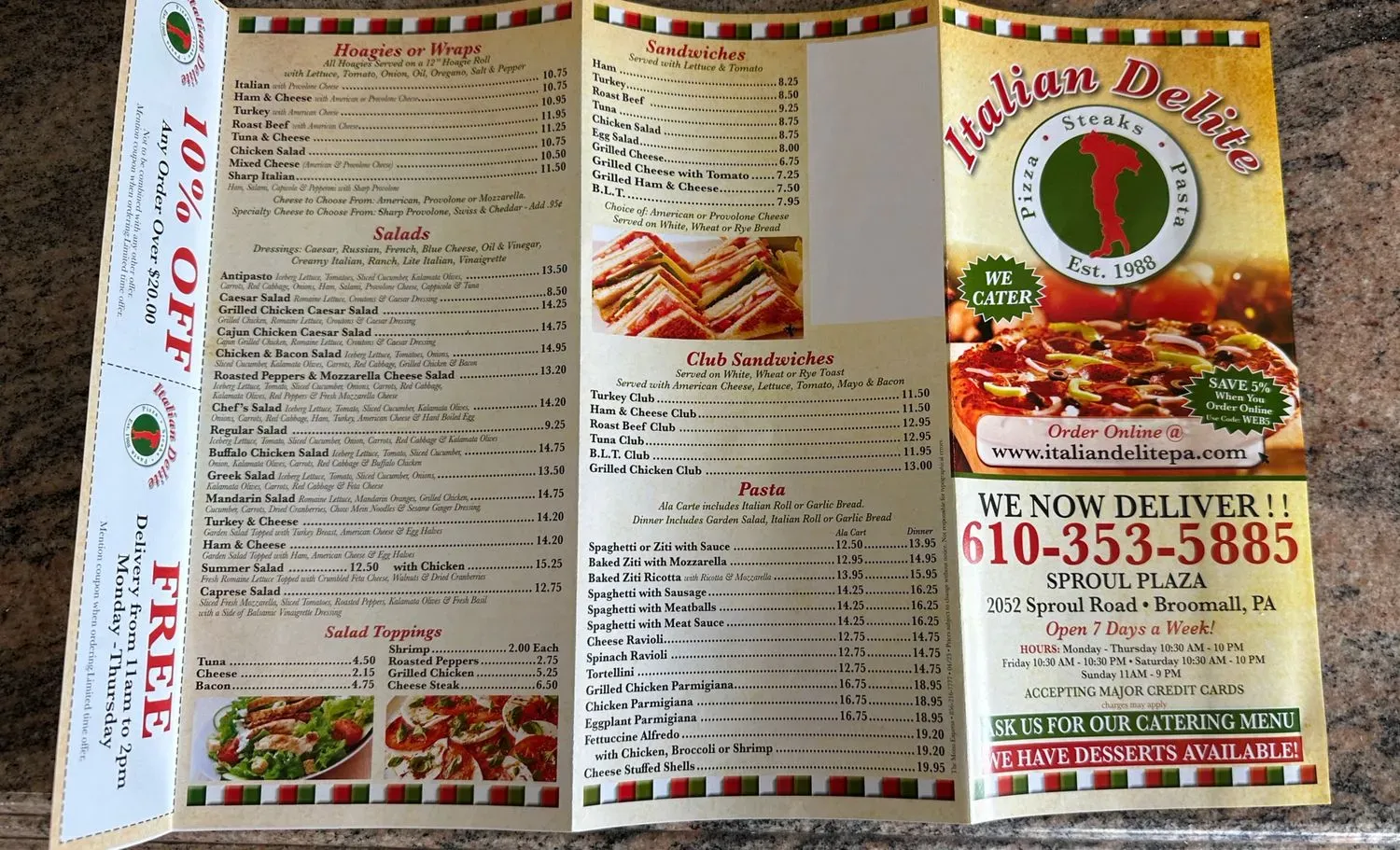 Menu 1