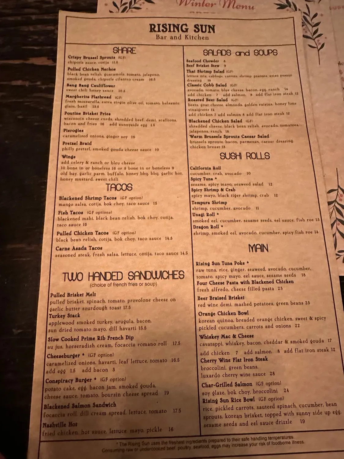 Menu 6