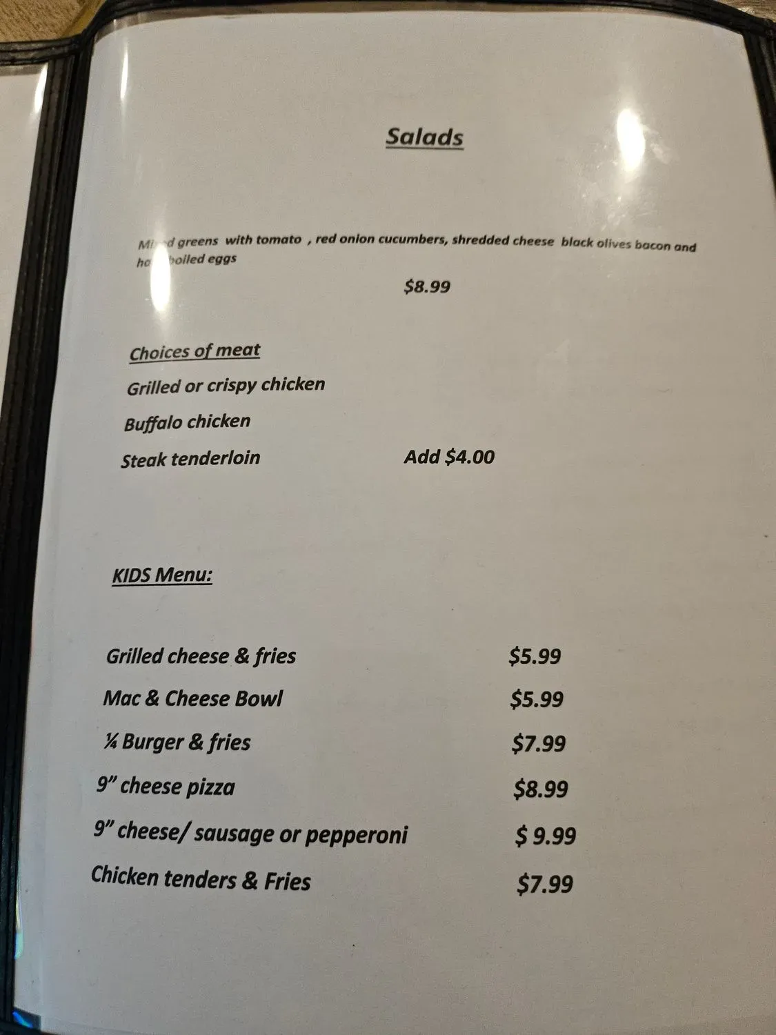 Menu 4