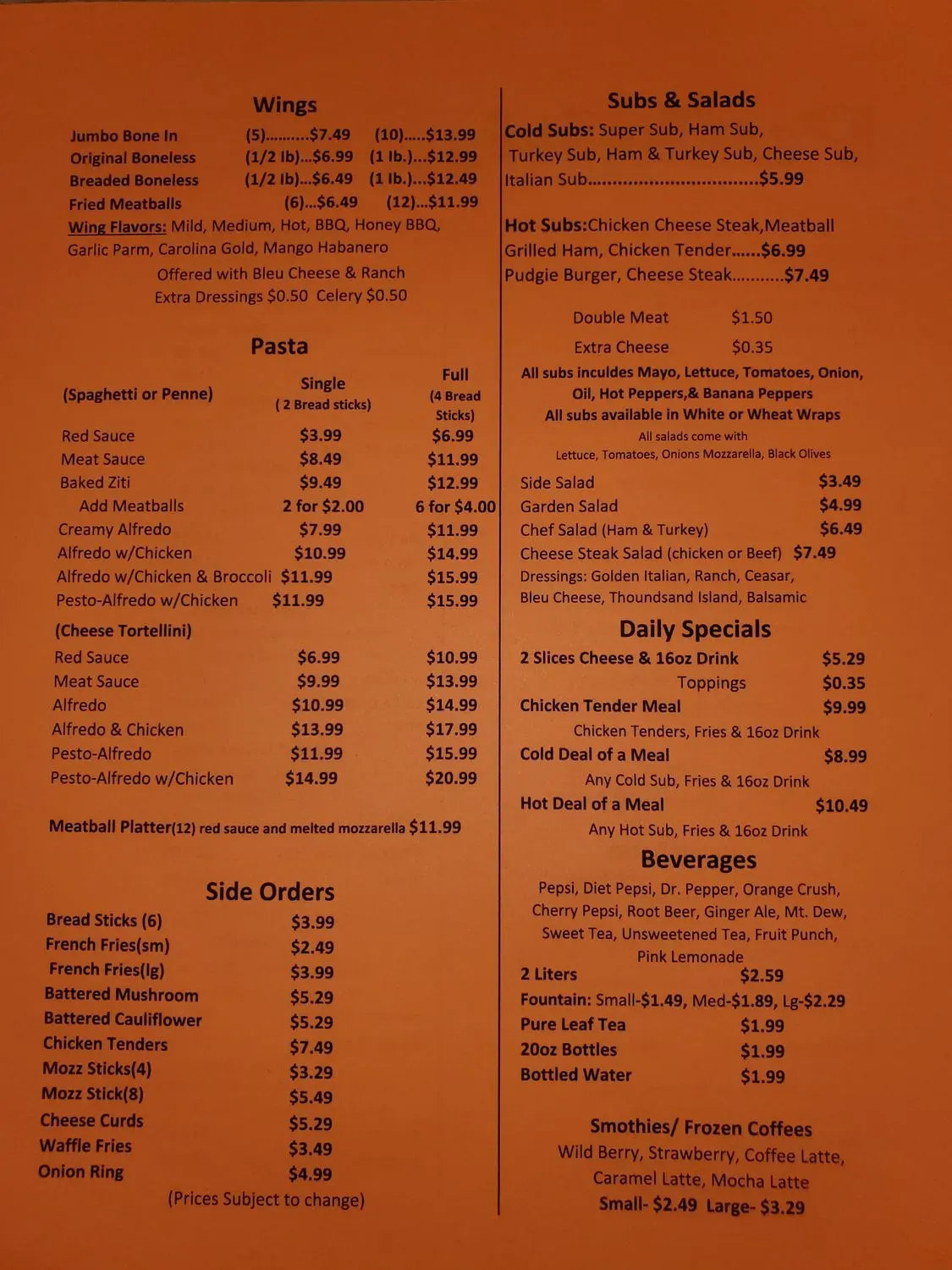 Menu 1