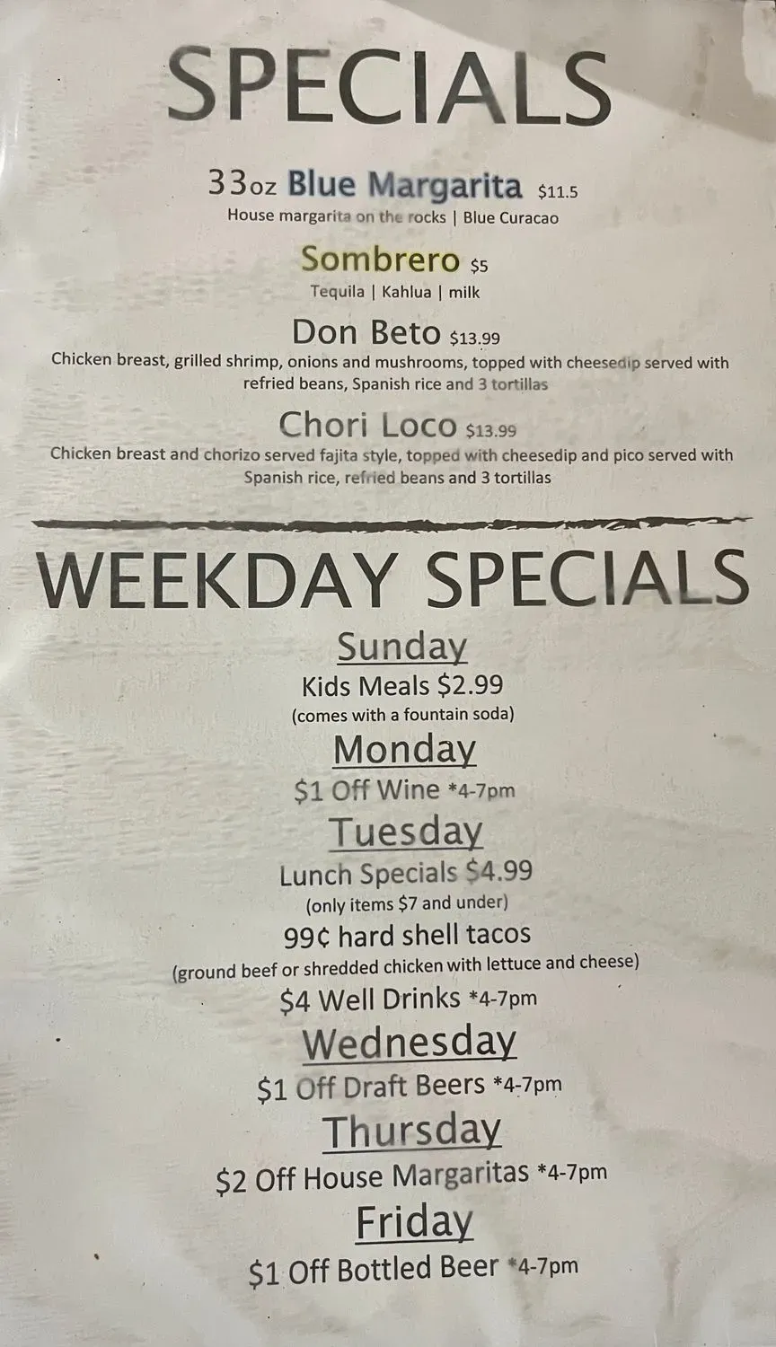 Menu 5