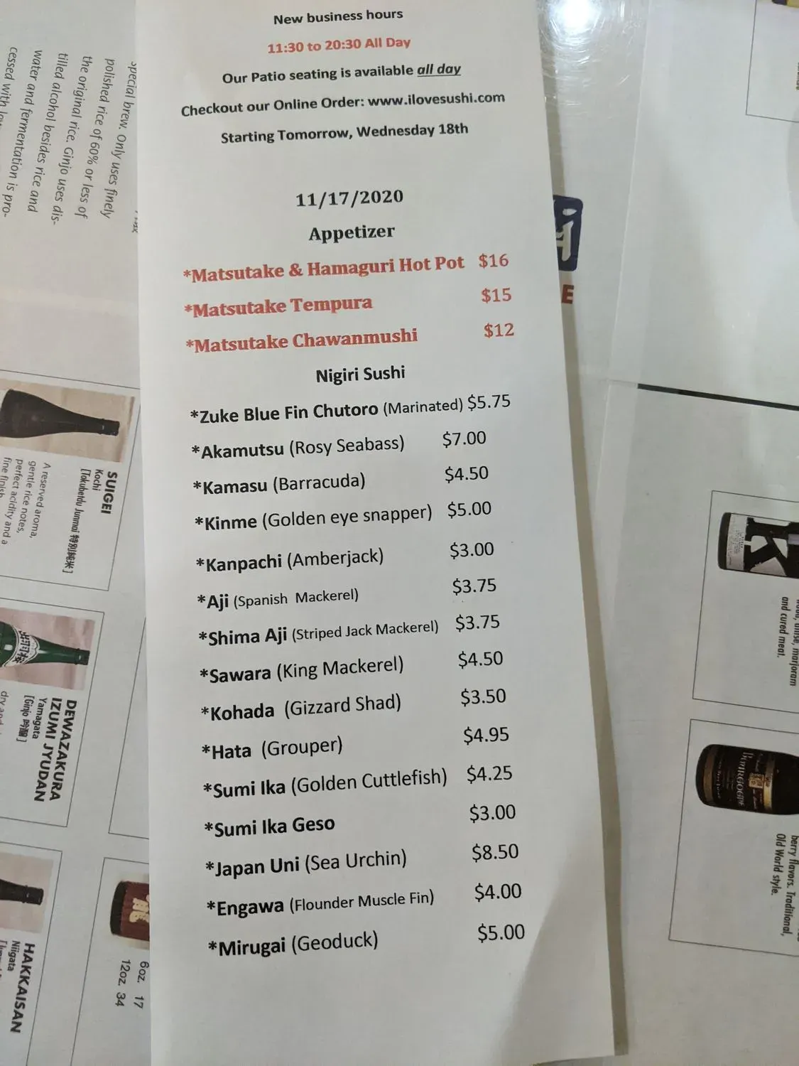 Menu 4