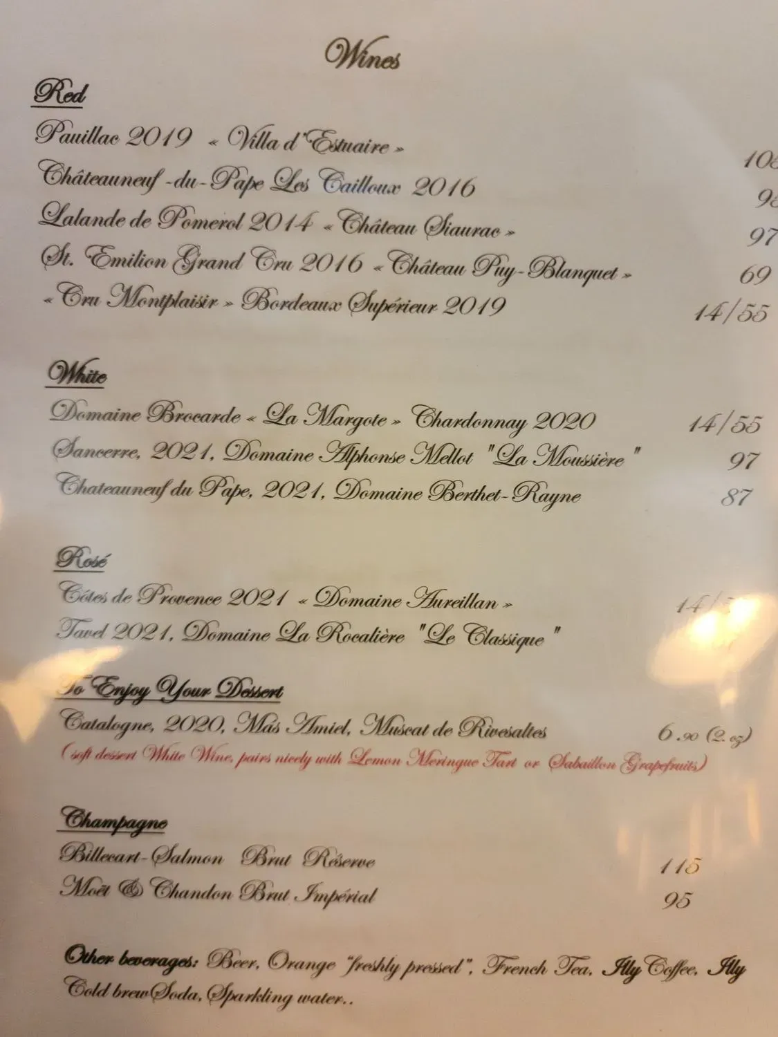 Menu 1