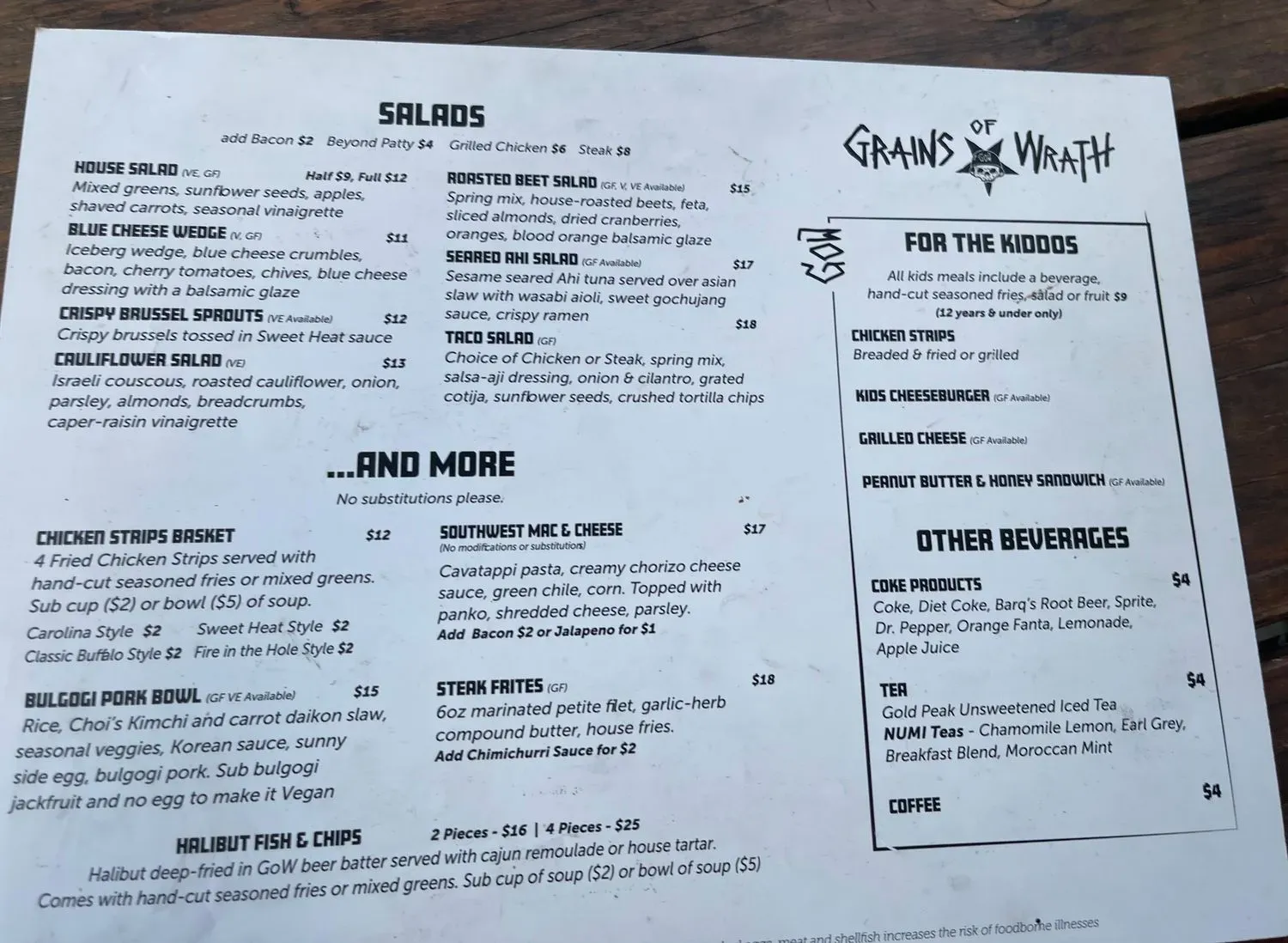 Menu 5